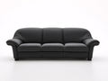 Divano lineare - Pelle - 245 x 98 x 86 cm - Nero - Stile moderno