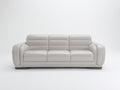 Divano lineare - Pelle - 245 x 98 x 85 cm - Bianco - Stile moderno