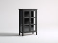 Vetrina - Legno-vetro - 85 x 35 x 150 cm - Grigio scuro - Stile moderno minimalista