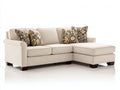 Divano angolare - Tessuto - 285 x 170 x 85 cm - Beige chiaro - Stile moderno
